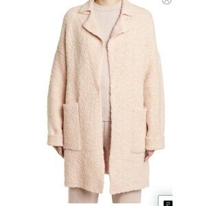 St. Johnlight weight loop knot notch collar coat Size XL Pink Rose Quarts NWT